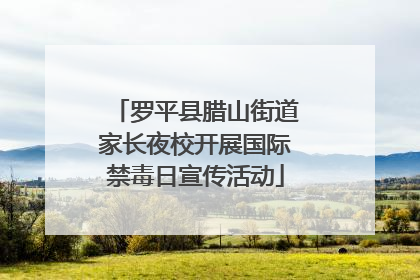 罗平县腊山街道家长夜校开展国际禁毒日宣传活动